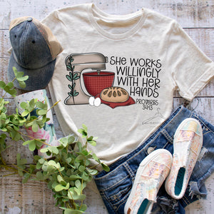 She Works Willingly  - Short Sleeve Tee