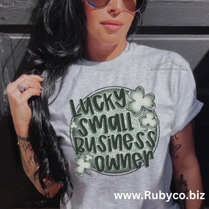 Lucky Small Business Owner - Short Sleeve Tee