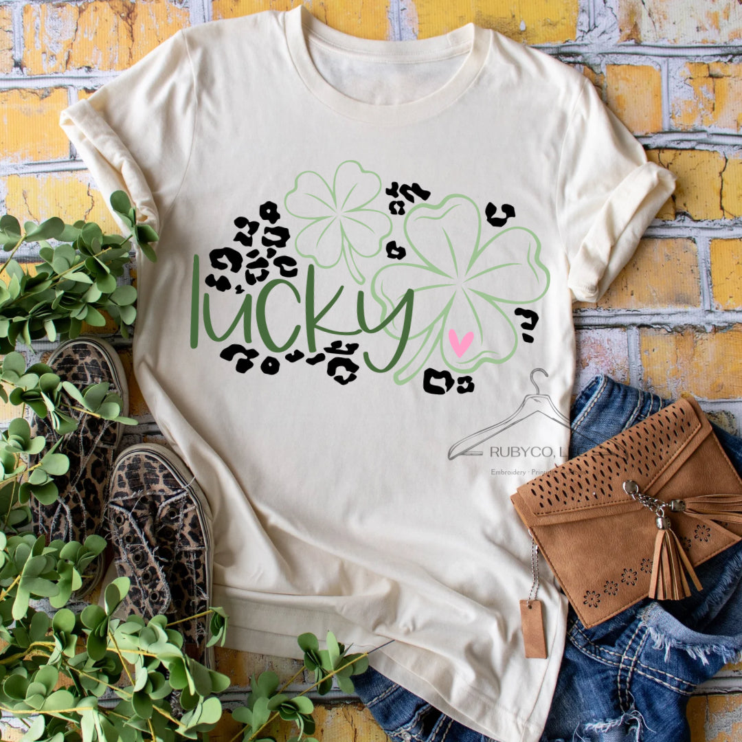 Lucky - Natural Short Sleeve Tee