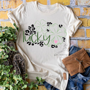 Lucky - Natural Short Sleeve Tee