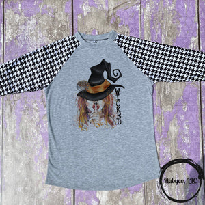 Wicked Houndstooth Raglan T-shirt